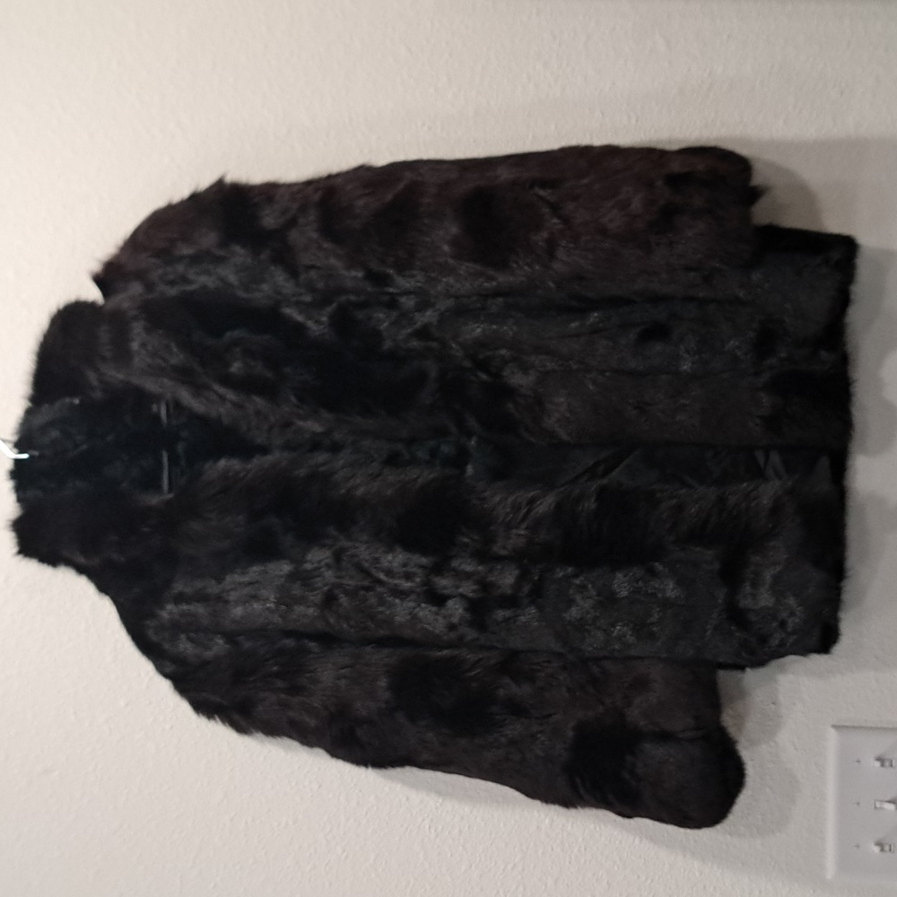 Henig Furs Mink Fur Stroller with Fox Fur Tuxedo & Scarf